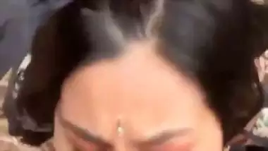 Hyderabad lady enjoys Indian blowjob sex in jungle