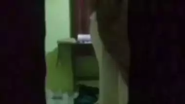 Mom wearing nighty after showing naked boobs