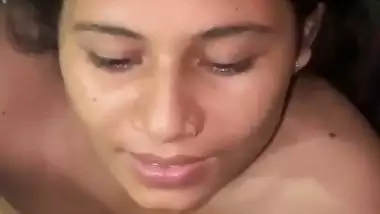 Young girl strips and sucks a dick in desi porn