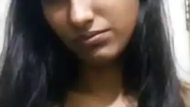 Small boobs college girl topless on a viral video call