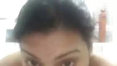 Young and horny girl enjoys with a big dildo