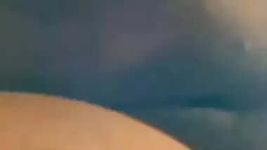 Indian wife shaved pussy rubbing in nude video making