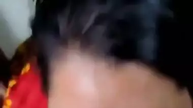 A village lady gives a desi blowjob to her lover