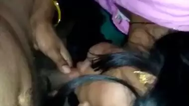 Kinky Indian village girl sucking dick of lover