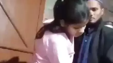 Indian Muslim cousins foreplay sex at home MMS