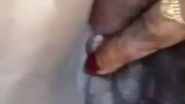 Mature aunty licking dick role-play on video call