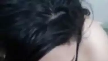 Big boob girl gives a desi blowjob to her lover