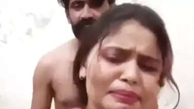 Standing bhabhi stripped fully and fucking in doggy position