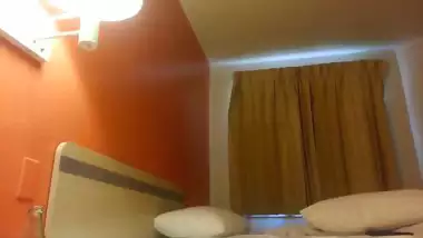 Booby office staff riding boss son dick in hotel room