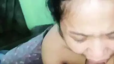 Sharp tits Bengali girl sucking 7-inch big dick