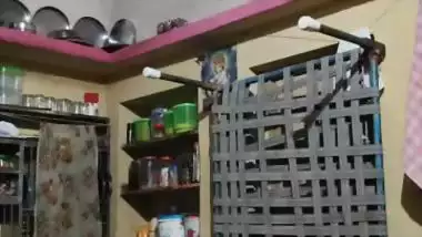 Mature slim mom nude dress change caught by son