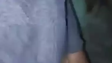 Village lady shows her naked boobs and butt for cash