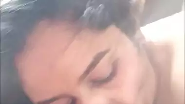 Busty wife Sneha blowjob and big boobs showing