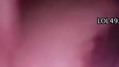 Dark nipples desi girlfriend on video call topless at night