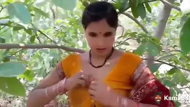 Desi sex video of a village couple fucking in the forest
