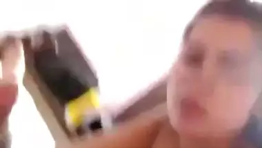 BF gets a desi blowjob from his sexy, nude GF