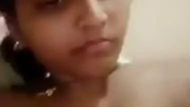South Indian wife boobs showing selfie for boyfriend