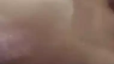 Long boobs girlfriend licking nipple viral video call