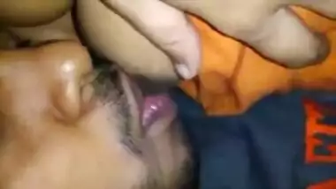 Husband Sucking Desi Boobs Before Fucking