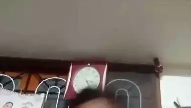 Tamil chubby wife boobs showing for secret lover viral MMS