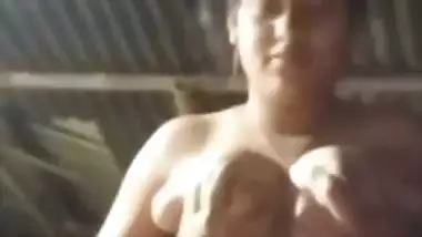 Bengali village girl bra removed and boobs pressing