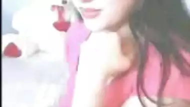 Sexy Indian girl Renu on webcam chatting with...