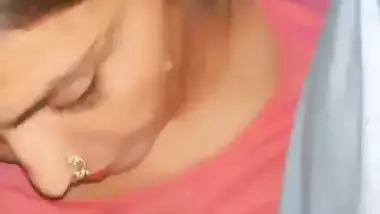 Sexy Bhabhi catches her Devar jerking and gives a handjob