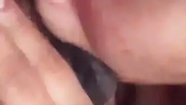 GF gives a desi blowjob and tastes her lover’s cum
