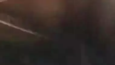 Indian dick riding sex MMS video of young wife with hubby