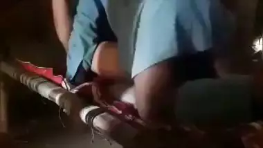 Desi xxx chudai of a dehati couple in a barn