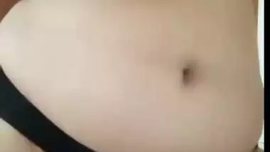 Homely housewife strips saree and shows naked boobs