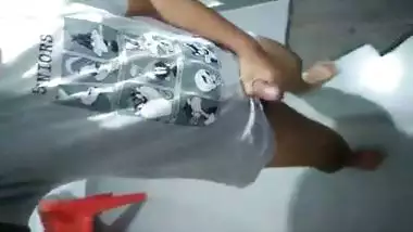 Indian college guy exposing big dick