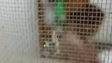 Huge boobs MILF naked in the bathroom viral MMS