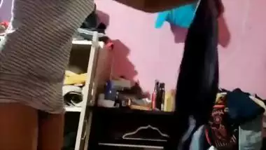Desi Sis changing dress and Bro walks in and FK Part 5