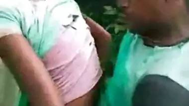 Poor village girl fucked by a gang in the forest