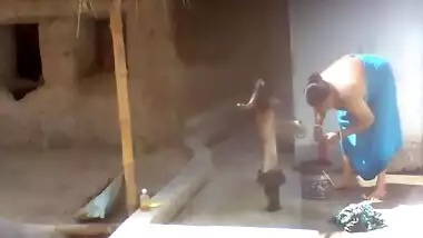 Indian voyeur films sex video which he is going to watch stroking XXX pipe with hand